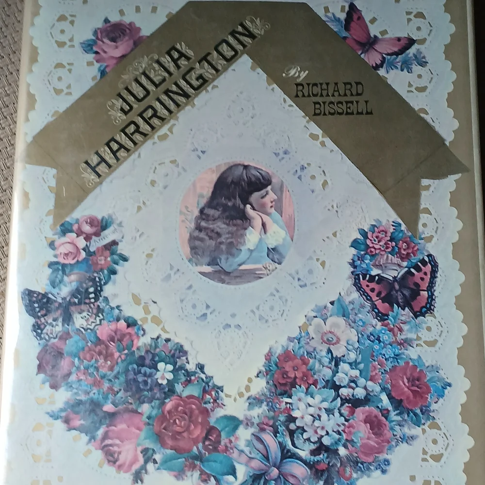 Winebago IOWA 1913  Julia Harrington Book with Floral and Butterfly Design